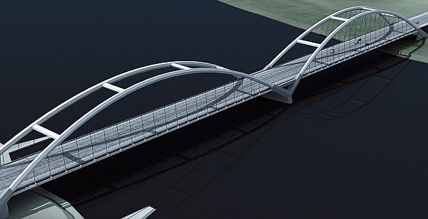 Wizualizacja mostu w Toruniu. Fot. UM Toruń